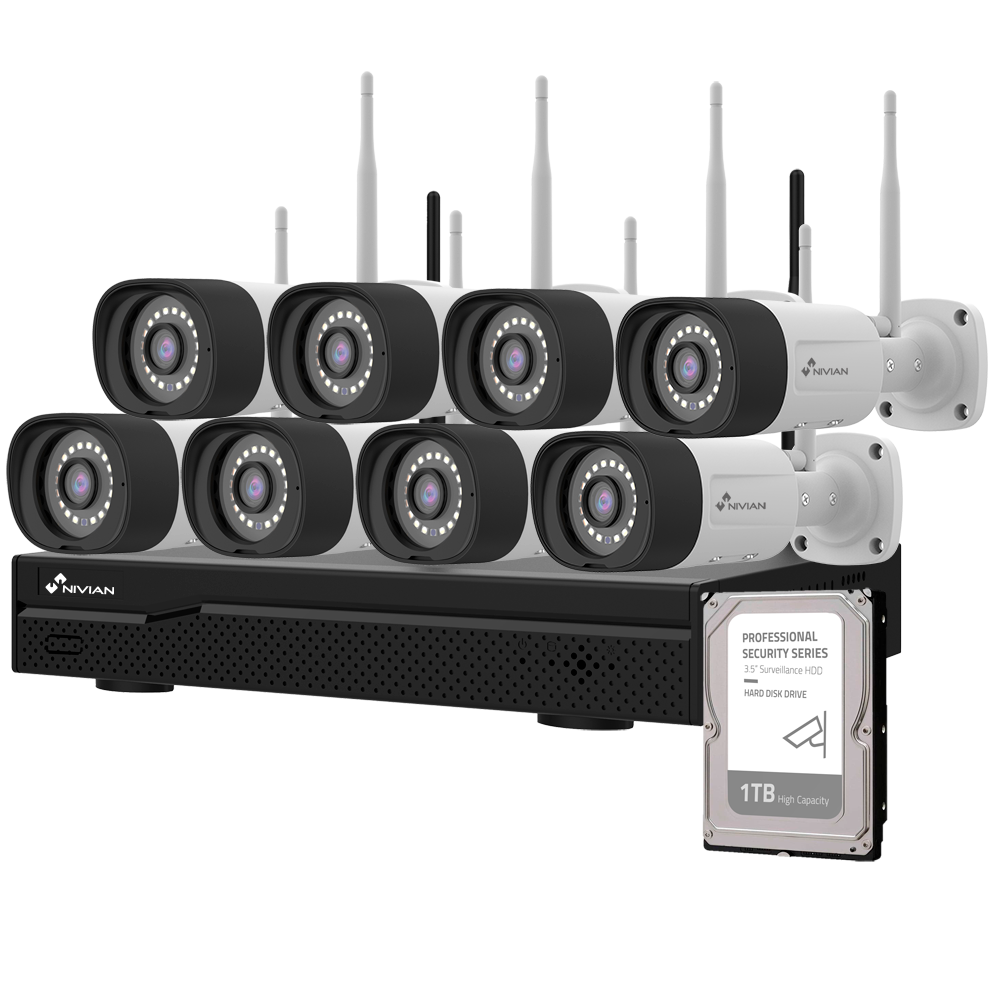 Kamerasystem 8 in 1 NV-KIT1630W6-8CAM-1TB